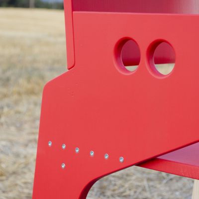Silla roja - detalle lateral